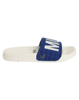 Chupps X Mi Official White & Royal Blue Sliders
