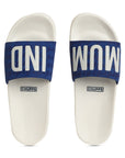 Chupps X Mi Official White & Royal Blue Sliders
