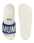 Chupps X Mi Official White & Royal Blue Sliders